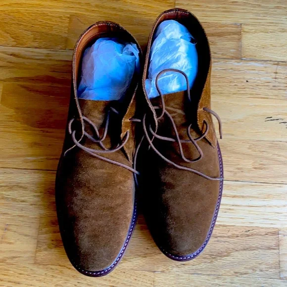 Like new 10.5 brown suede men’s chukka boots. Handmade Mens Dark Brown Suede Chukka Boots, Men Brown  main image 4